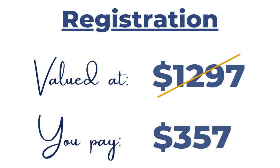 regular pricing Registration Price